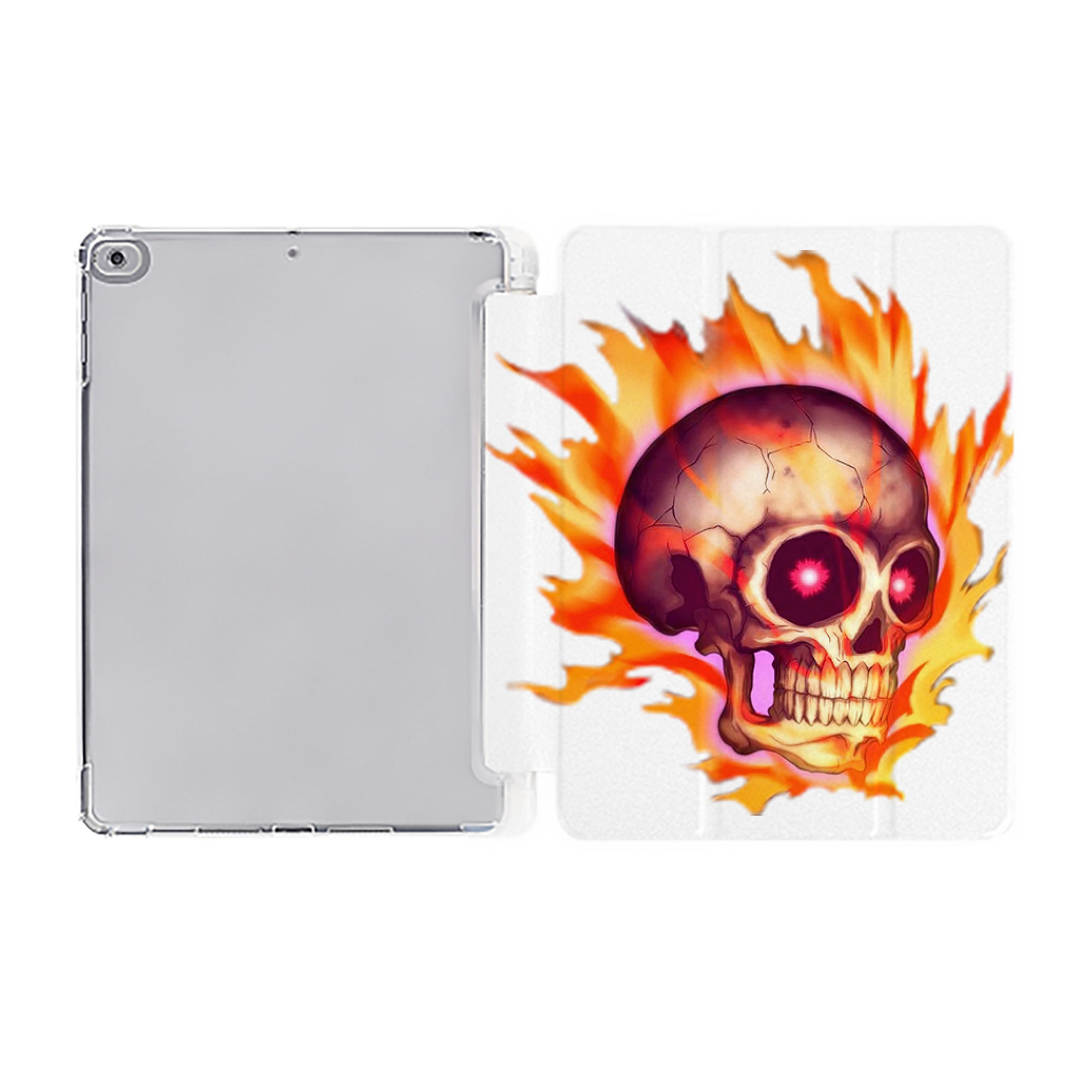 （画像用） 遊☆戯☆王 Yu-Gi-Oh! IPad ケース ペン収納付き 三つ折りスタンド PUレザー×シリコン 対応機種9.5/10.5/10.9インチ